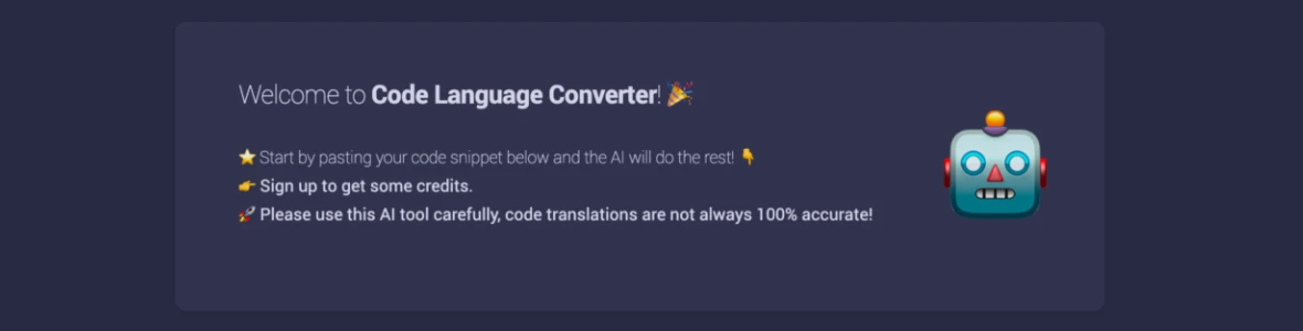 Image Outil Code Language Converter